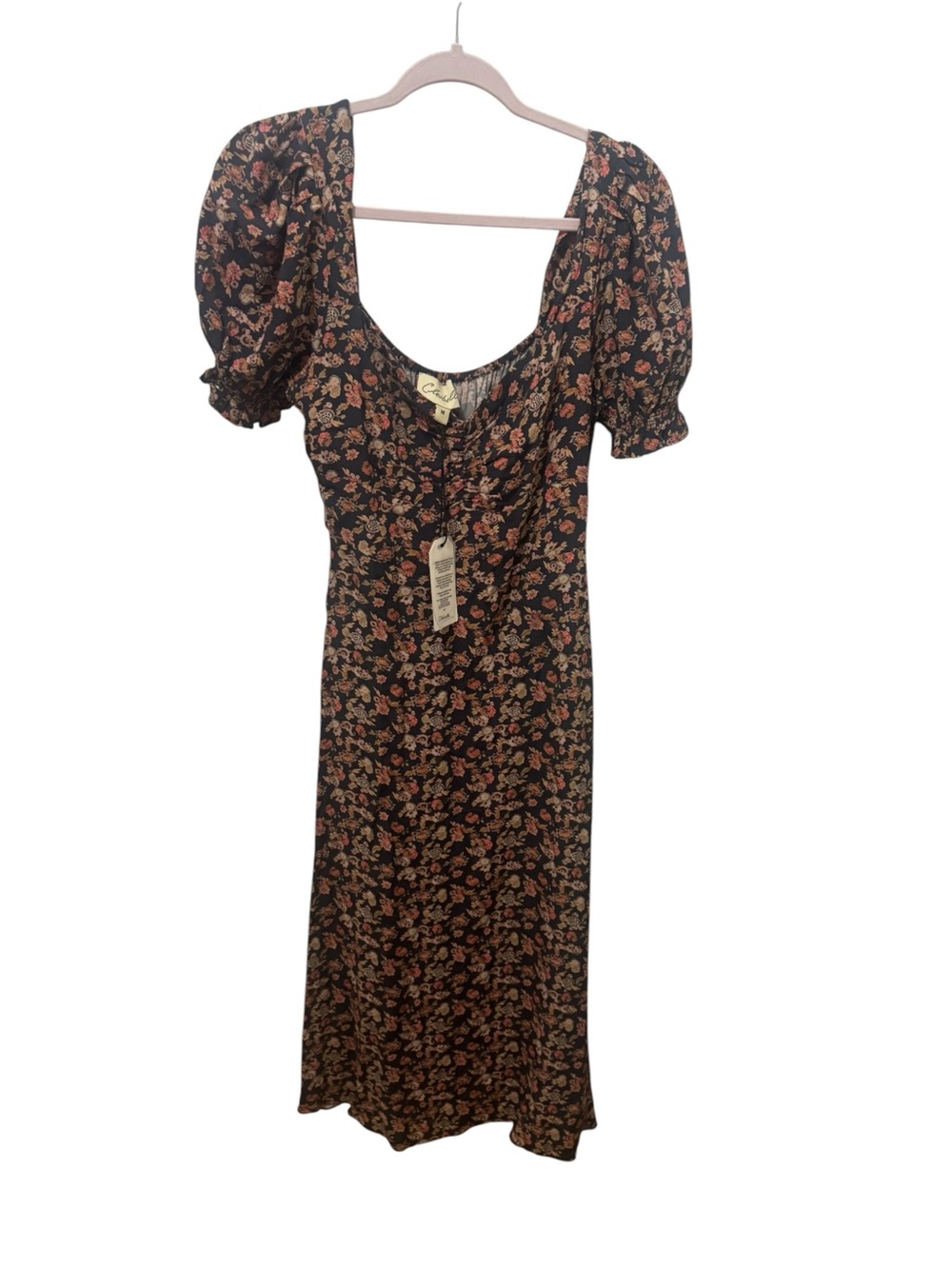 Cleobella Dark Floral Maxi Dress Size Medium